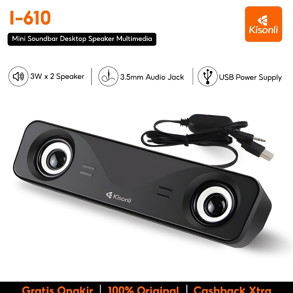 Kisonli Speaker Laptop  Komputer Soundbar I61