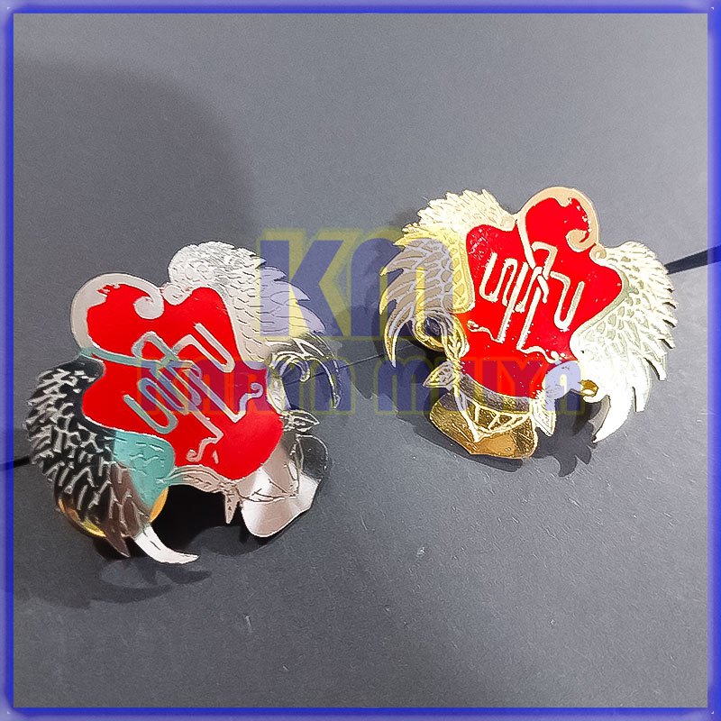 Pin Bros Logo Keraton - Lencana Pin Logo Keraton Jogjakarta Ukuran 3.5 cm dan 4.5 cm - Karya Mulya
