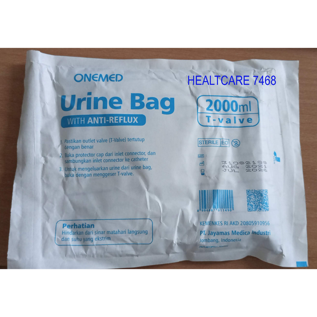 ONEMED Urin Bag Kantong urin 2000 ml With Anti-Reflux