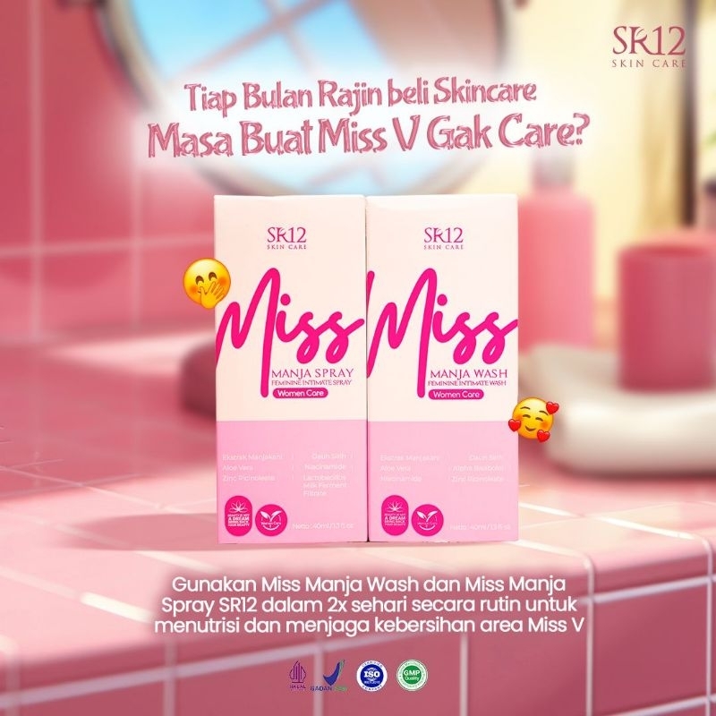 MISS MANJA PACKAGE ISI 2 / MANJA WASH & MANJA SPRAY / MISS MANJA SR12