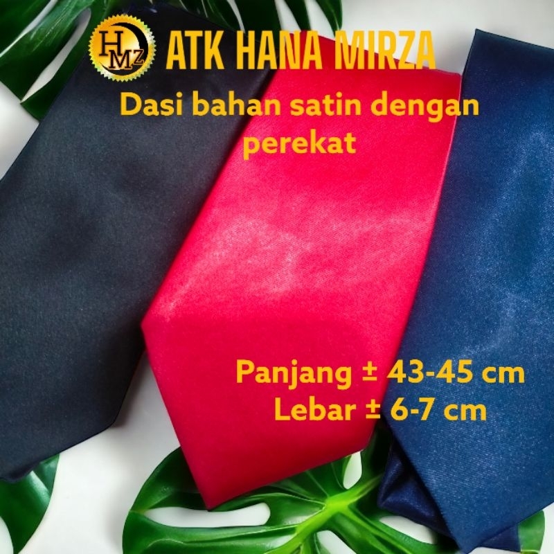 

Dasi bahan satin dengan perekat