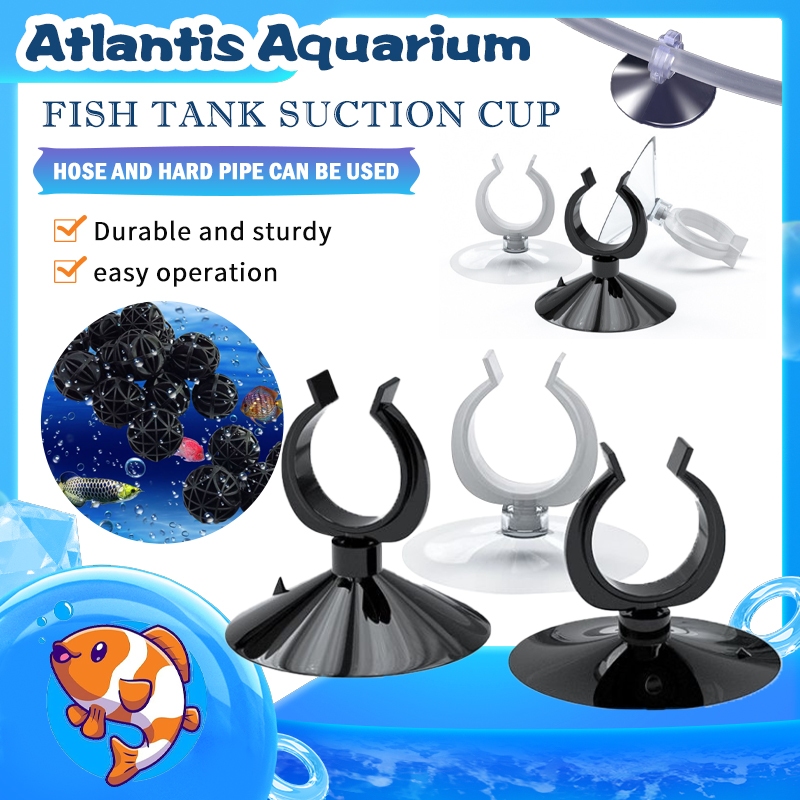 Dop pipa jepit pipa spiral aquarium Tempelan Kaca Aquarium Multi Kop Pipa Tempelan Kaca Buat Pipa Da