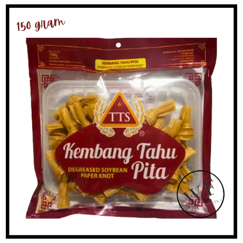 

TTS Kembang Tahu / dried soy bean paper Knot / kembang tahu pita 150g