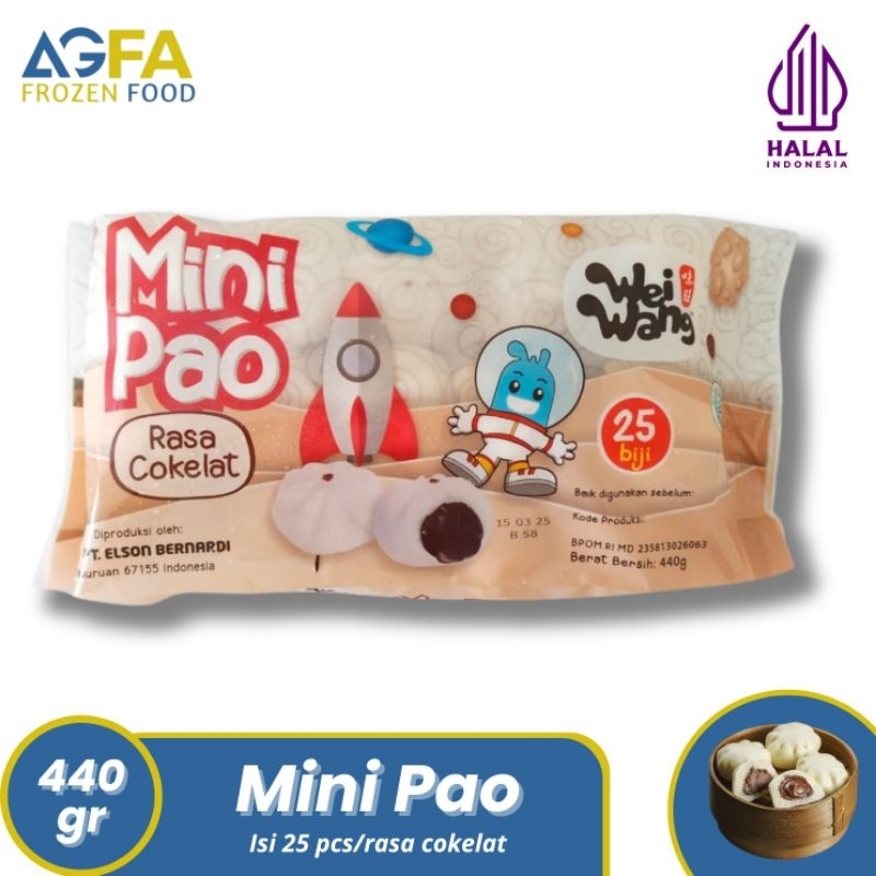 

WEI WANG MINI PAO COKLAT/ MINIPAO KACANG HIJAU/ MINIPAO