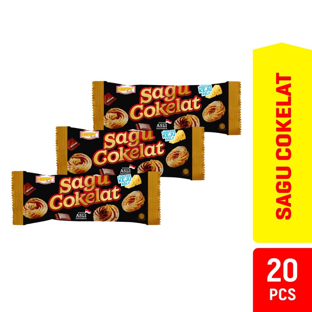 

Happy Time Kukis Sagu Cokelat (1 Pack isi 20 Pcs)