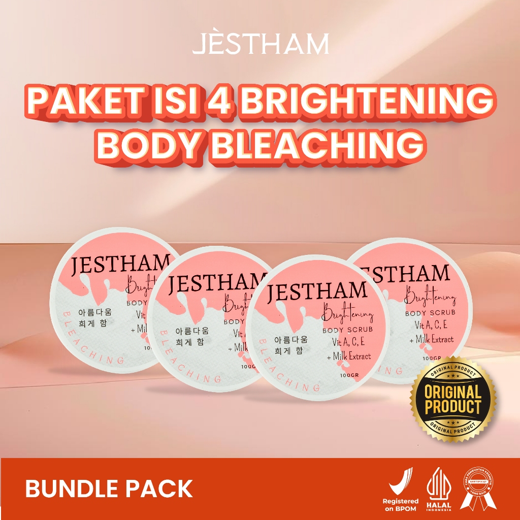 [ORIGINAL] Jestham Four Pack Brightening Body Scrub Bleaching