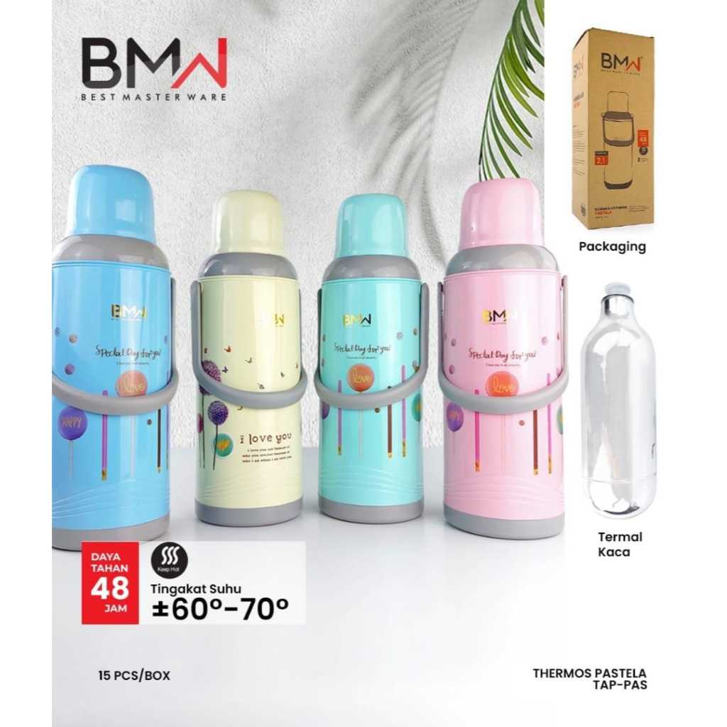 Termos Air Panas 2 Liter Tahan 48 Jam Termos Motif Warna Thermos Jug Termos Motif