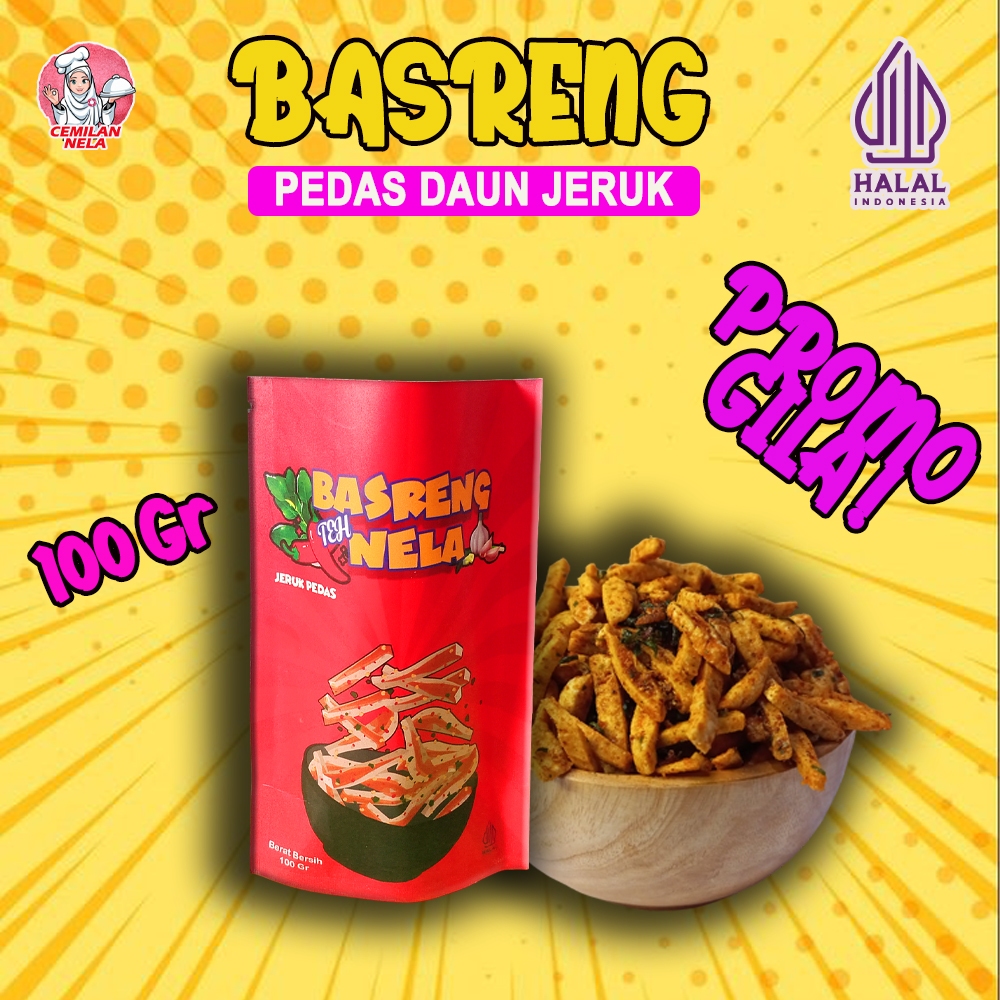 

BASRENG VIRAL DAUN JERUK - - Langsung Makan - Isi 100 Gram -CEMILAN NELA MURAH - Basreng Pedas EXTR