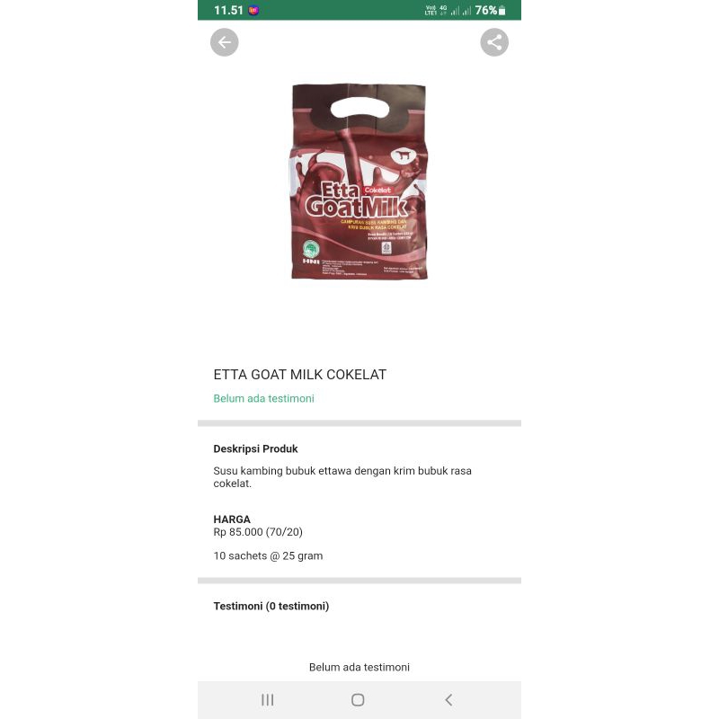 

Etta Goat Milk Coklat