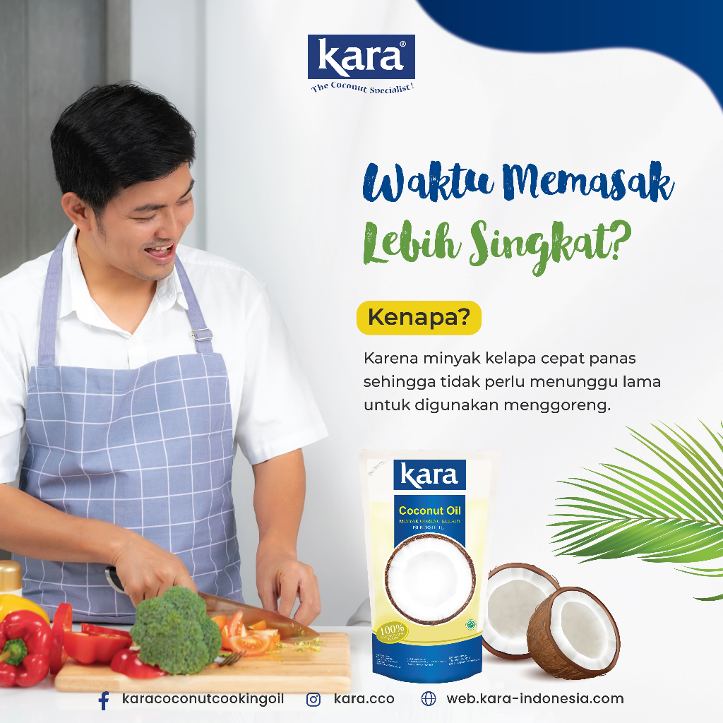 

HG Kara Minyak Kelapa / Kara Coconut Oil 100% Murni Kemasan 1 Liter
