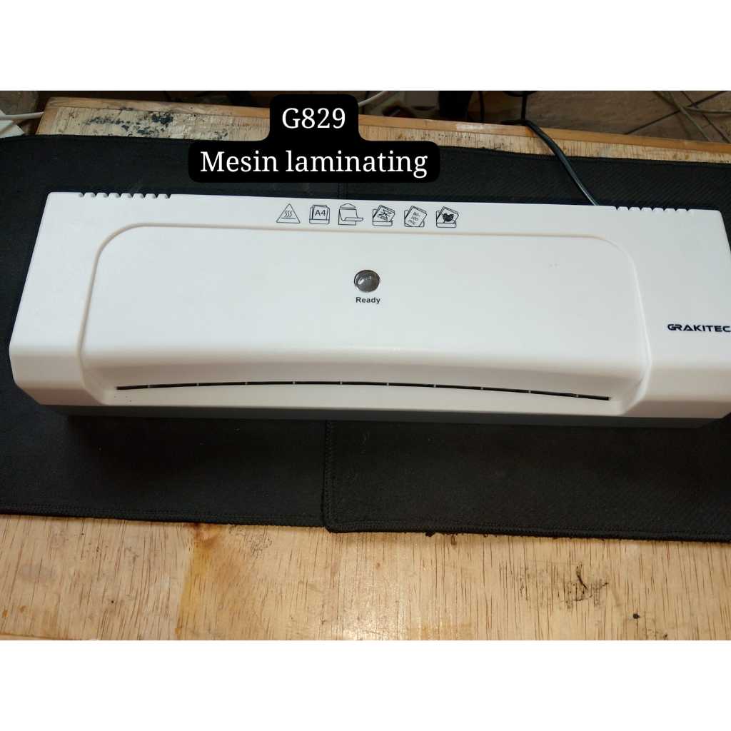 G829 MESIN LAMINATING PRESS KERTAS FOTOCOPY COPY COPI UKURAN A4 F4 ALAT LAMINATOR PRES PLASTIK DOKUM