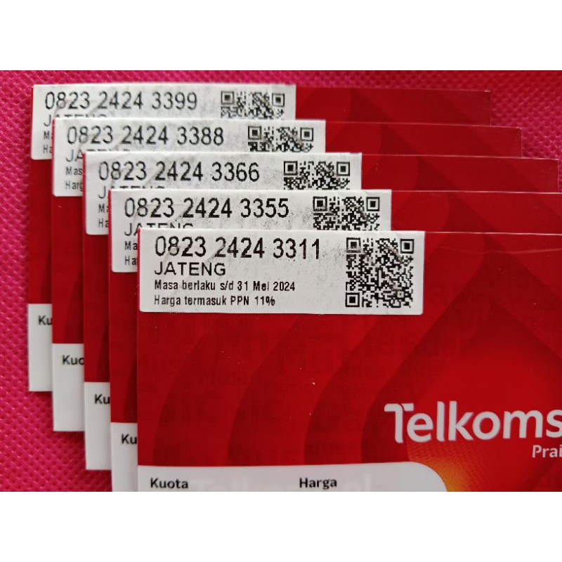 Nomor Cantik Telkomsel 2424 33xx
