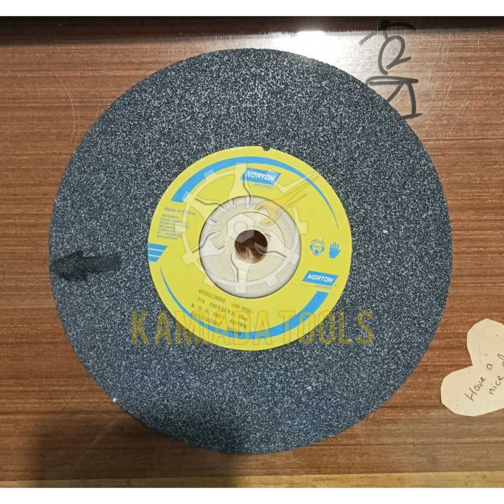 Batu Gerinda Duduk NORTON 150 x 25 x 31.75mm/Batu Gerenda Duduk 6" Abu/Batu Gerinda