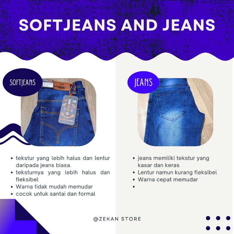 CELANA SOFT JEANS NAVALA ORIGINAL BRANDED SLIM FIT