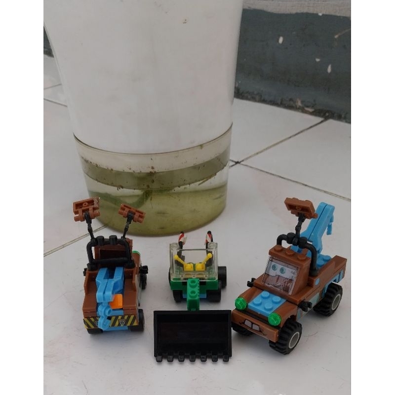 MAINAN ANAK LEGO BRICK TRUK  BEKO CARS , MOBIL DEREK  PRELOVED ( bukan lego ori)