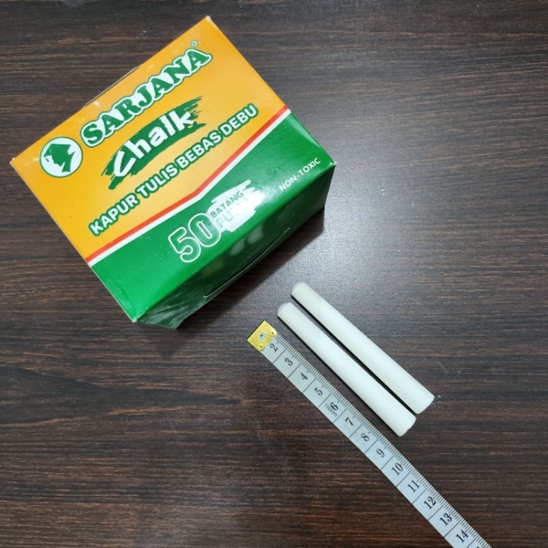 

(DOUBLE BUBBLE WRAP) (1 Kotak) Kapur Tulis Sarjana 50 Buah 8.5 cm