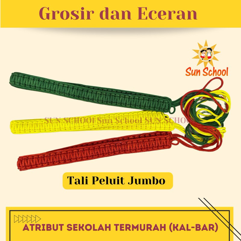 

[ECER DAN GROSIR] TALI PLUIT JUMBO Hijau / Merah / Kuning