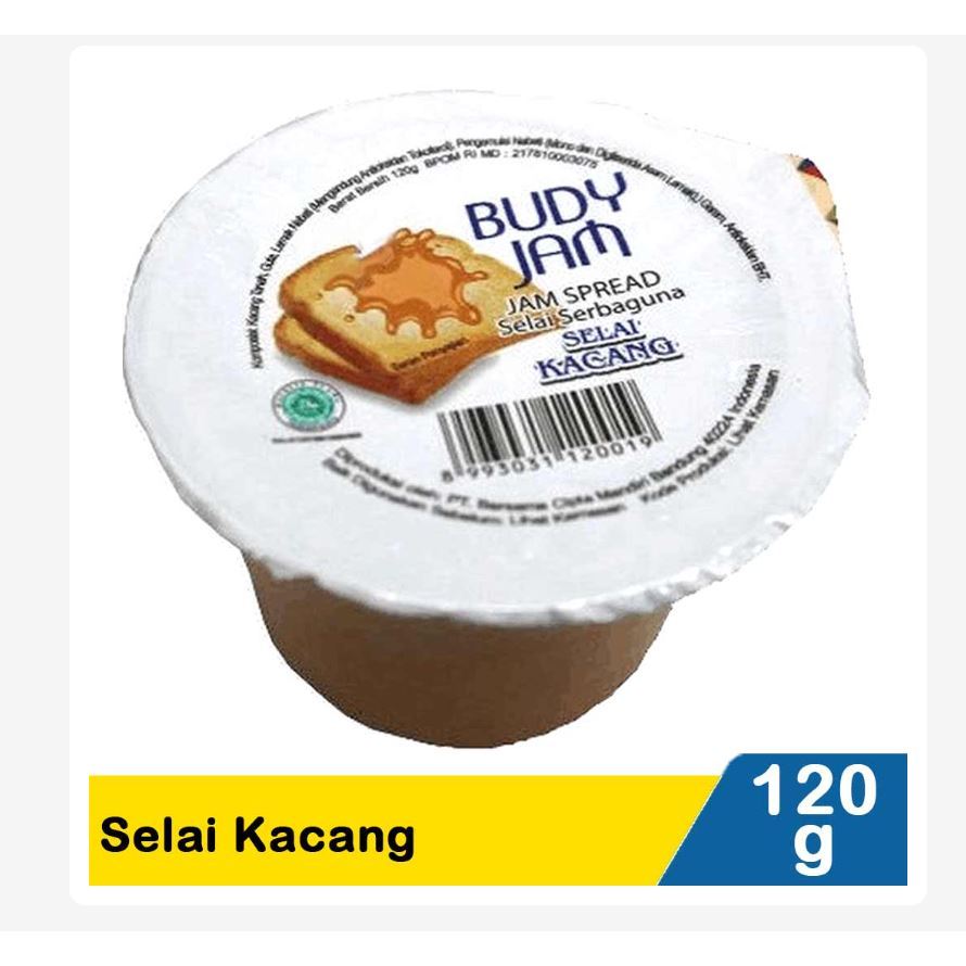 

Budy Jam selai kacang / Selai Cokelat / Selai Stroberi 150 gr