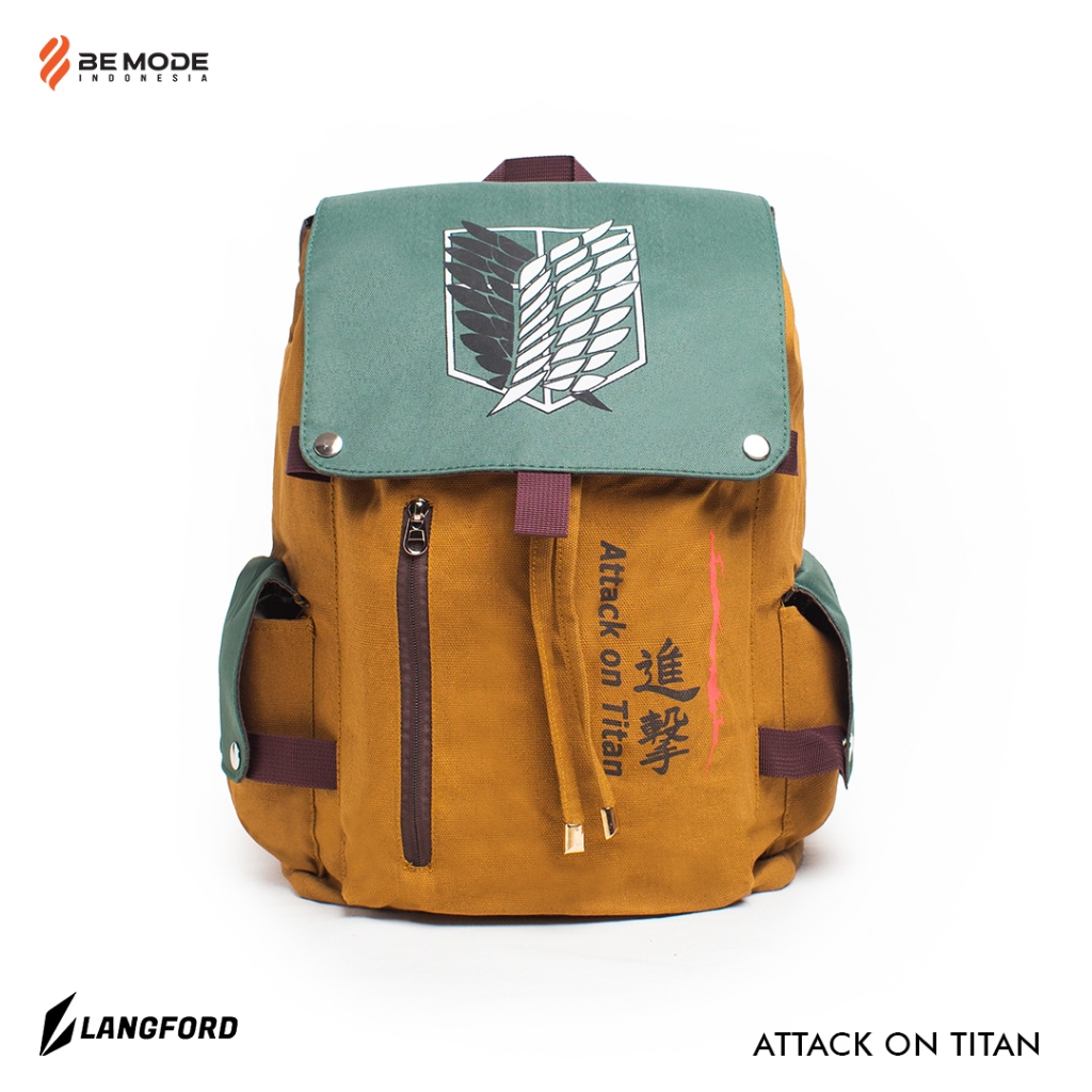 Tas Ransel Anime Attack On Titan AOT - Langford Laptop