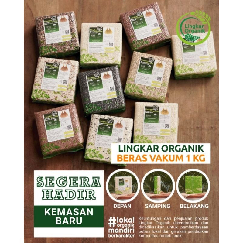 

Beras Organik Lingkar Organik, Beras Merah / Beras Mentik Putih / Beras Mix / Beras Hitam 1kg