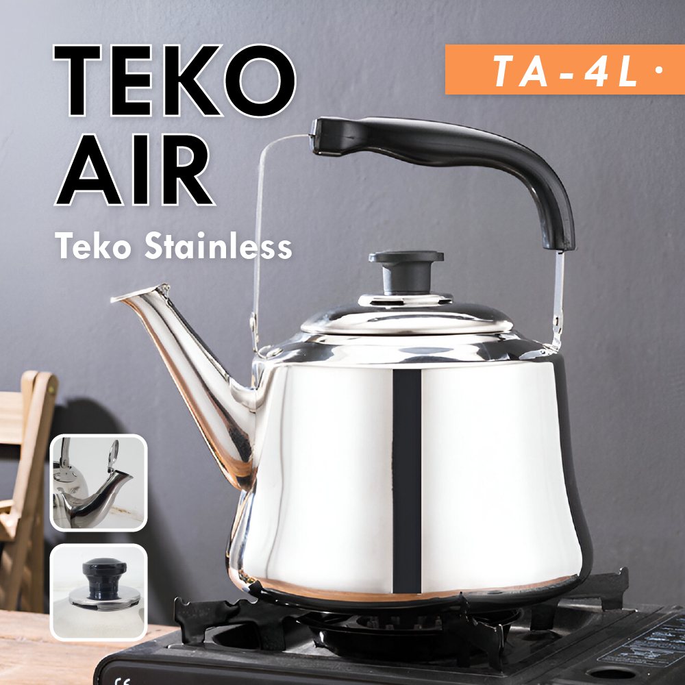 Teko Bunyi Siul 4 Liter Teko Pemanas Air Whistling Kettle Stainlees Teko Siul Teko Pemanas Air 4 5 7