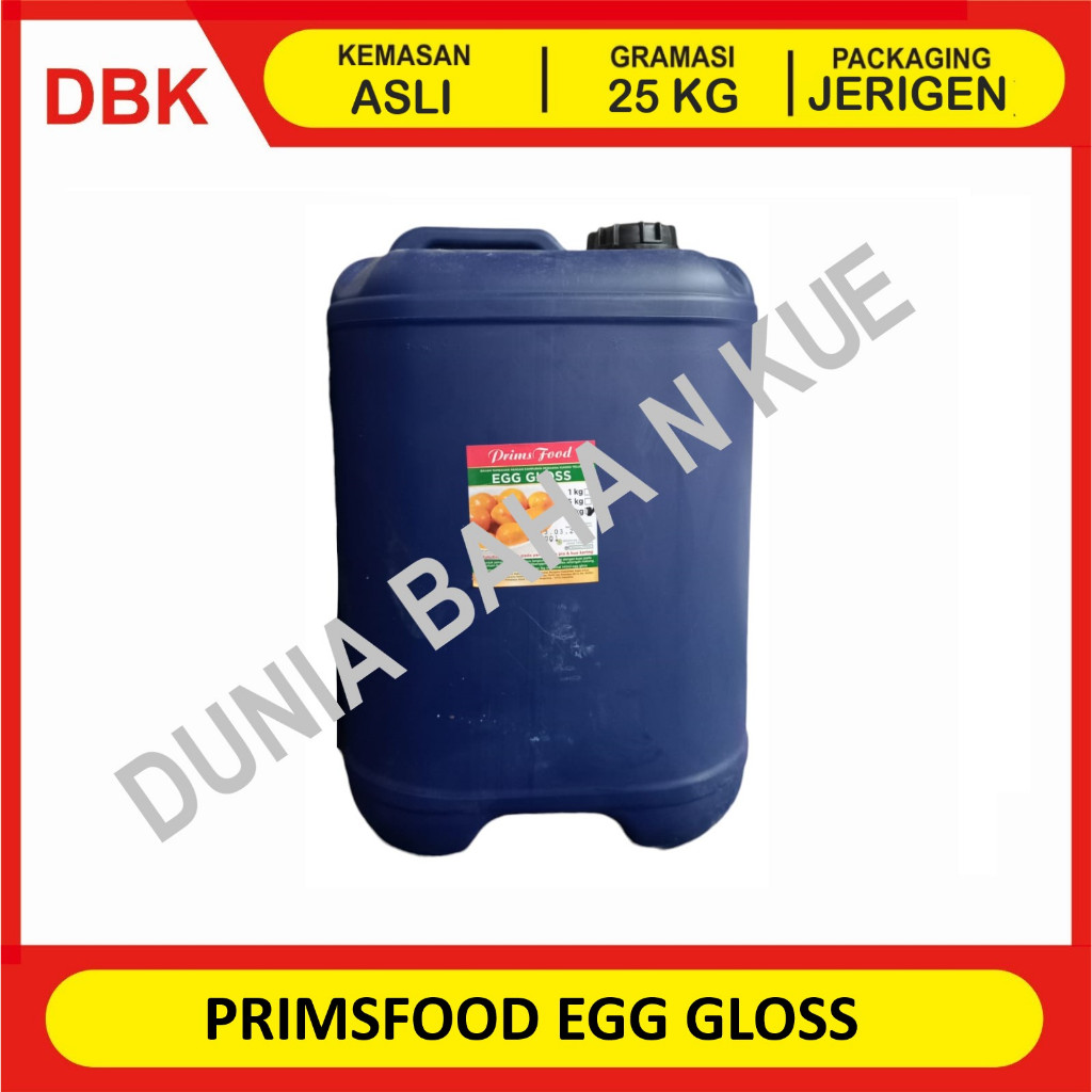 

PRIMSFOOD EGG GLOSS / PRIMS FOOD KUNING TELUR SIAP PAKAI - 1 JC 25 KG