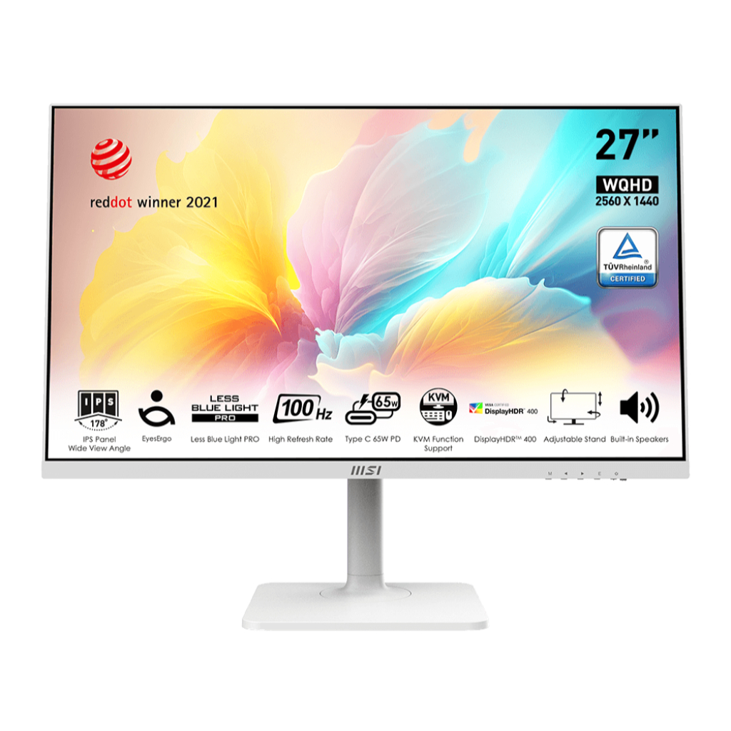 MSI Monitor LED IPS Modern MD272QXPW - WQHD 27"Inc