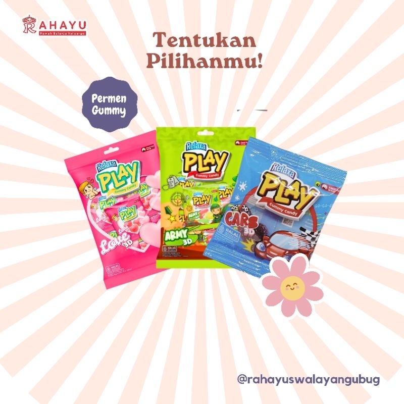 

PERMEN RELAXA PLAY GUMMY CANDY 120 GR