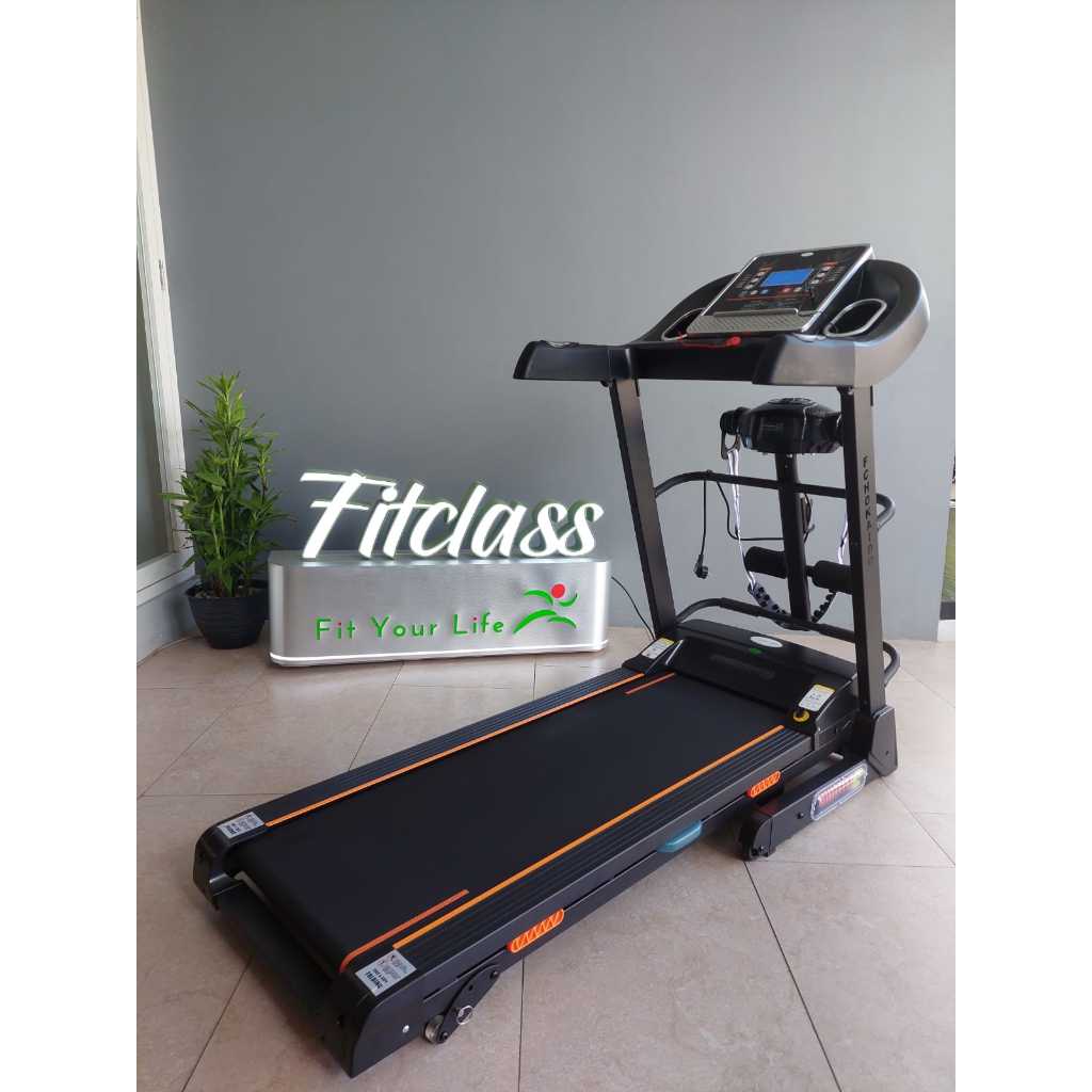 Alat Fitnes Treadmill Elektrik Lipat FC Osaka & FC Hokaido, Portable, Low Watt, Terbaik