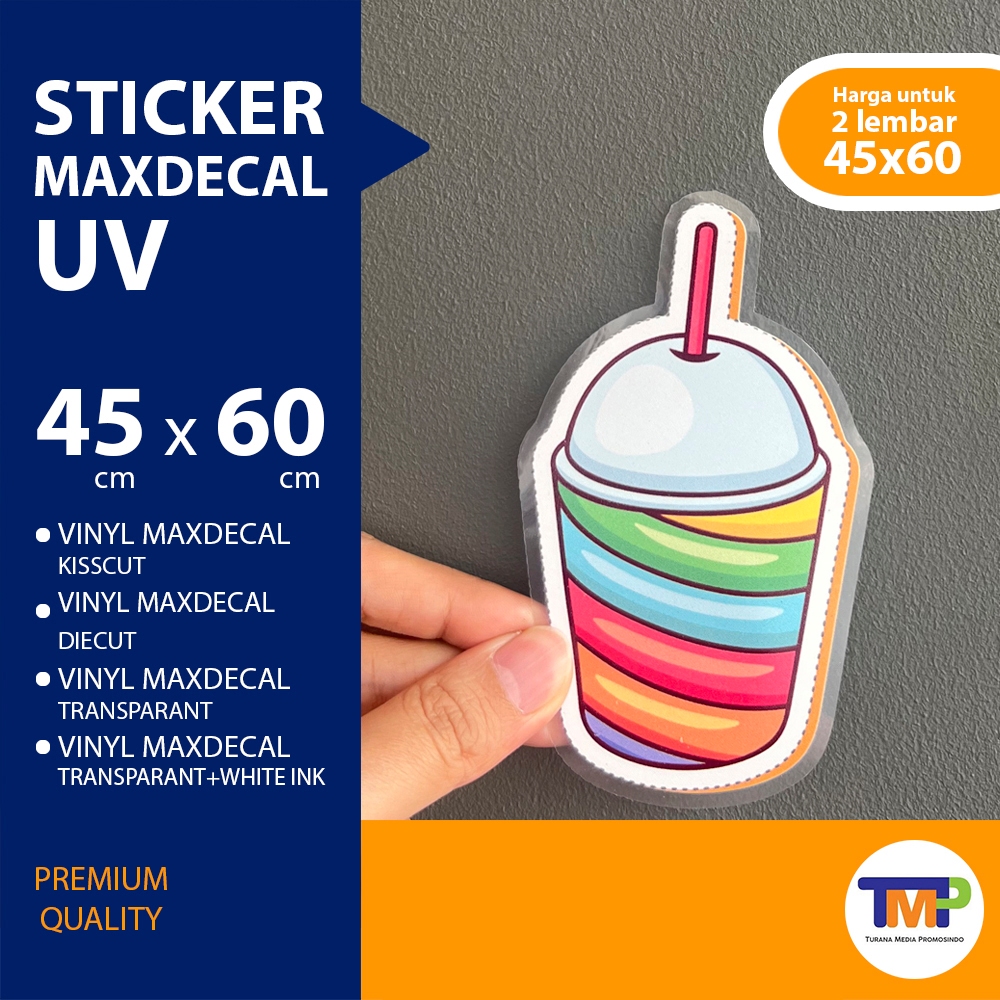 

Cetak Sticker / Stiker UV Gel Maxdecal Murah Cepat