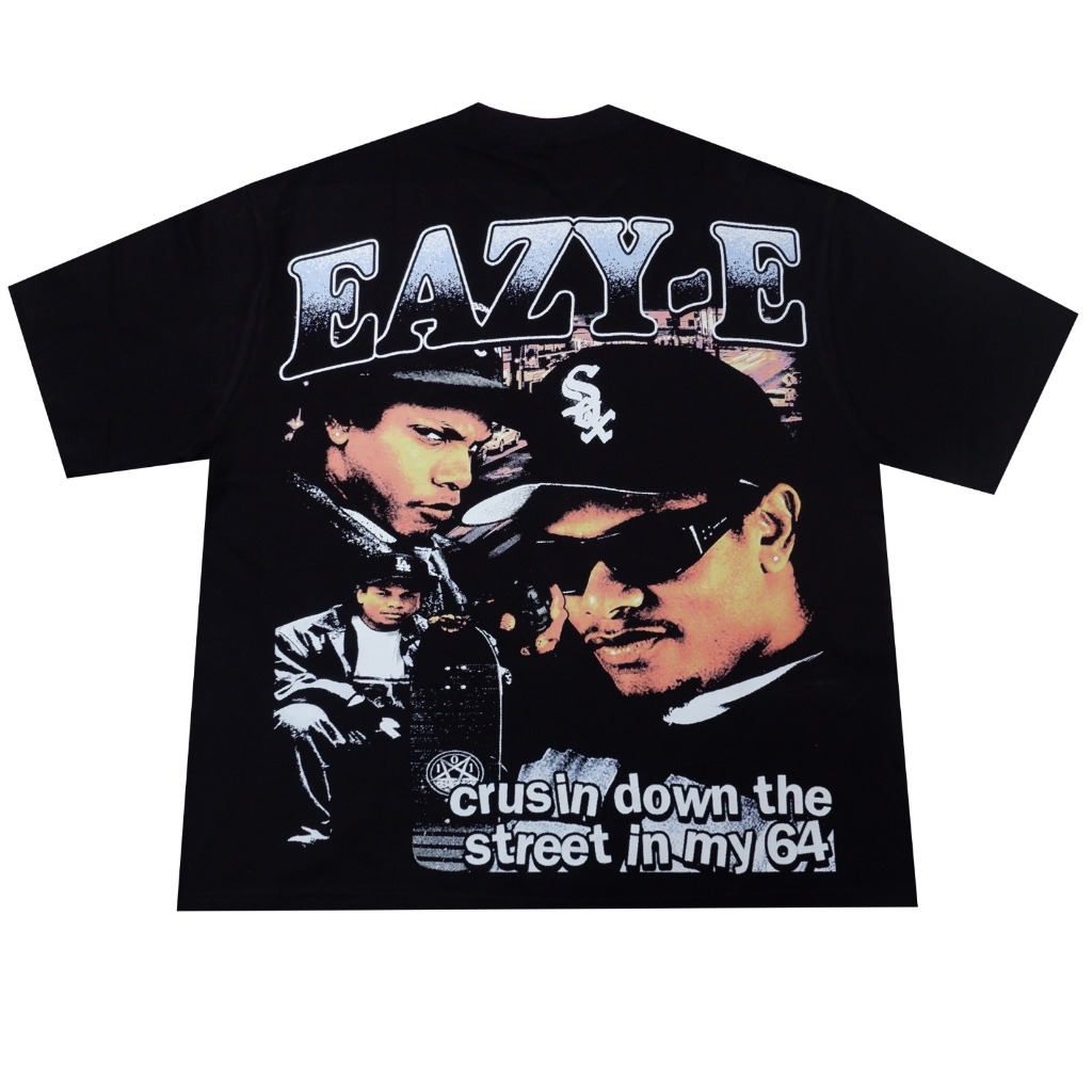 EAZY E MUSIC BAND RAPPER SINGER LEGEND KAOS OVERSIZE TSHIRT COMBED #MUSICCATALOG