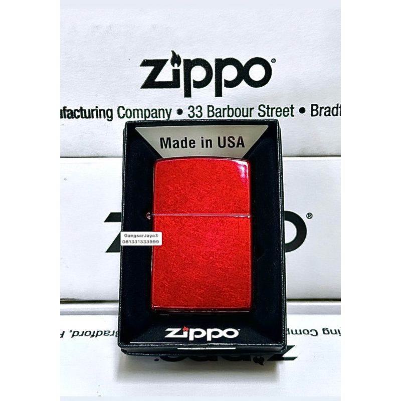 korek zippo original USA 21063 Candy Apple Red