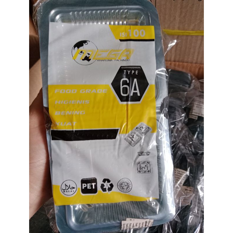 MIKA PLASTIK MEGA 6A/MIKA KUE TEBAL ISI 100PCS/