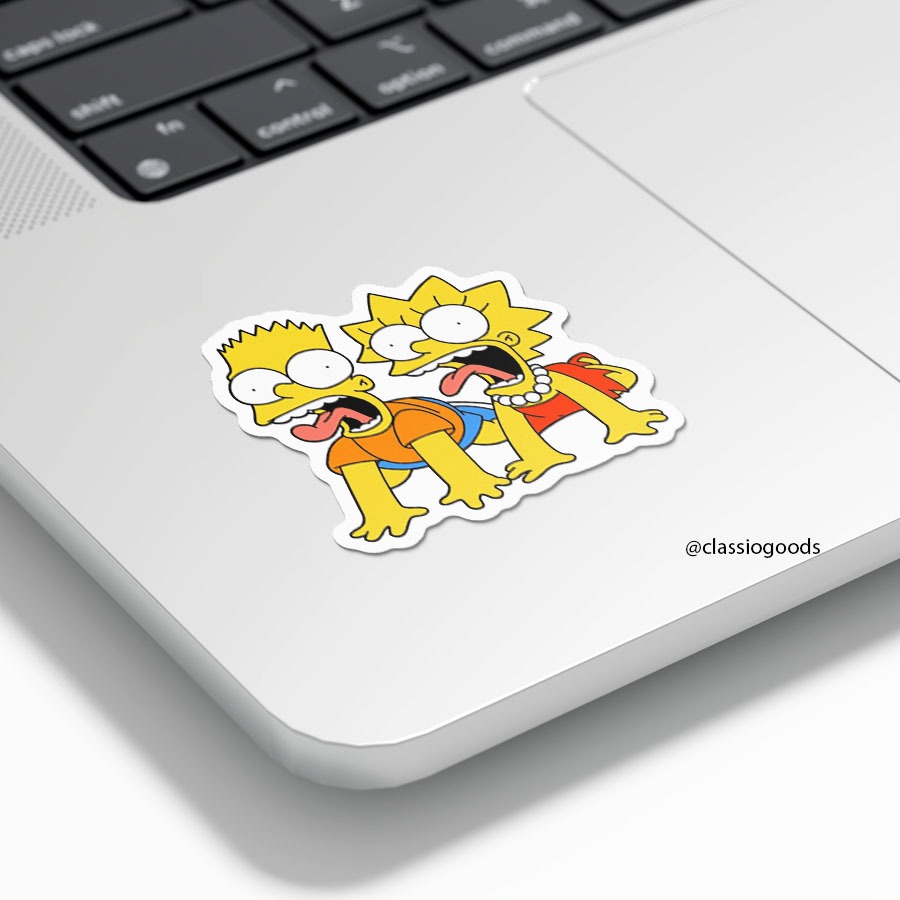 

Sticker Tempel "Bart & Lisa Scream