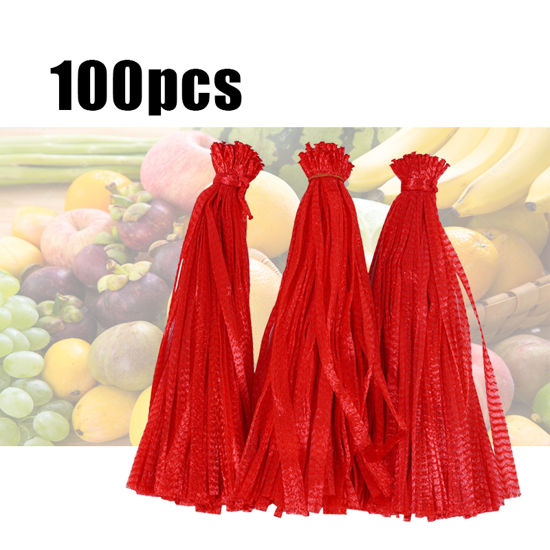100pcs Jaring Buah Polynet Fruit Cover Net Pembungkus Buah Fruit Jaring Pembungkus Buah Untuk Pembun
