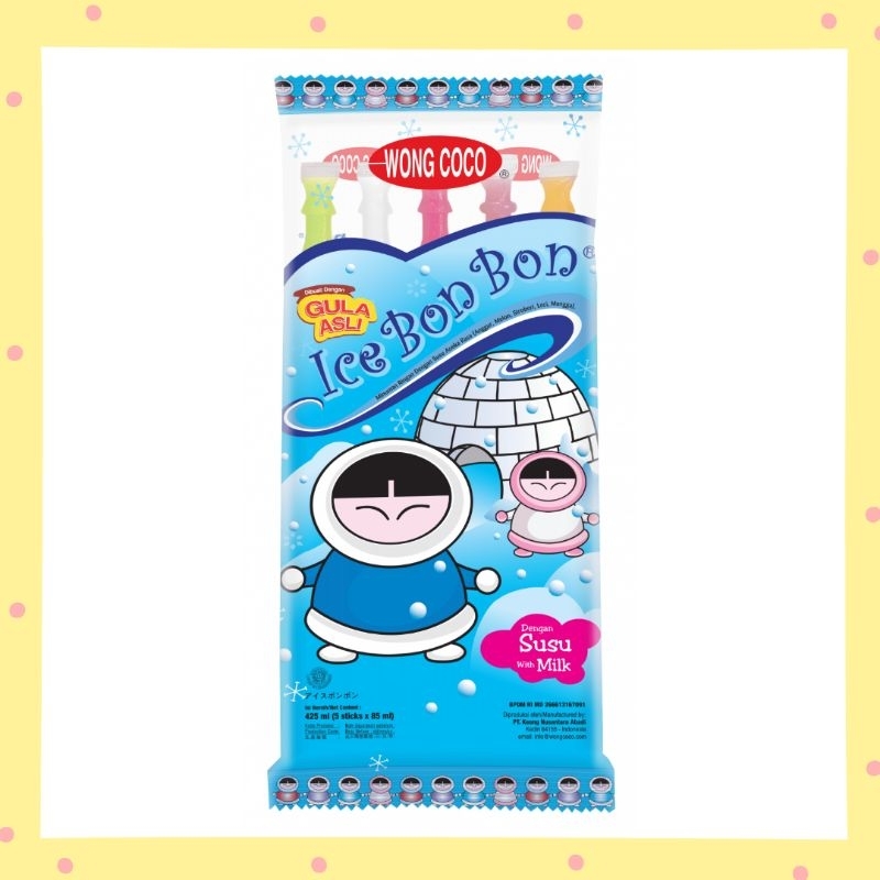 

Wong Coco Ice Bon Bon With Milk Isi 5 pcs x 85ml