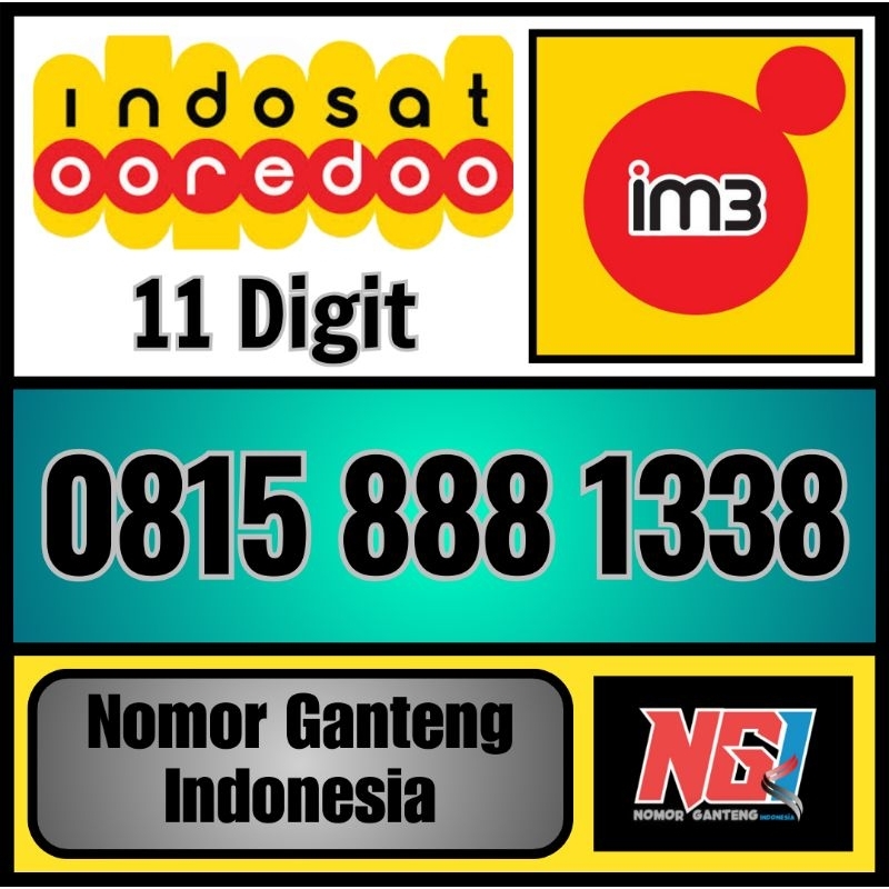 Nomor cantik Indosat im3 ooredoo 888 1338