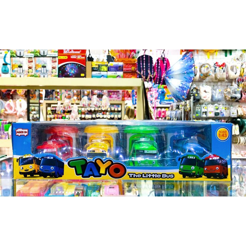 MOBIL TAYO GARASI PELONTAR THE LITTLE BUS TAYO GARAGE / MOBIL BUS TAYO PUSH & GO