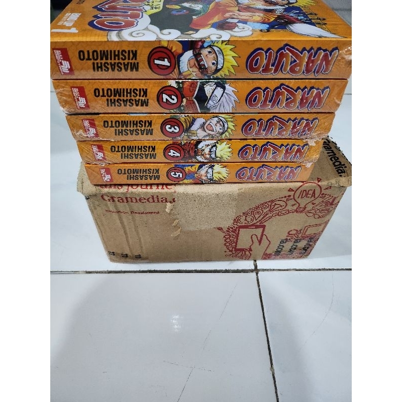 Komik Naruto Bind Up set vol 1-5 segel ori