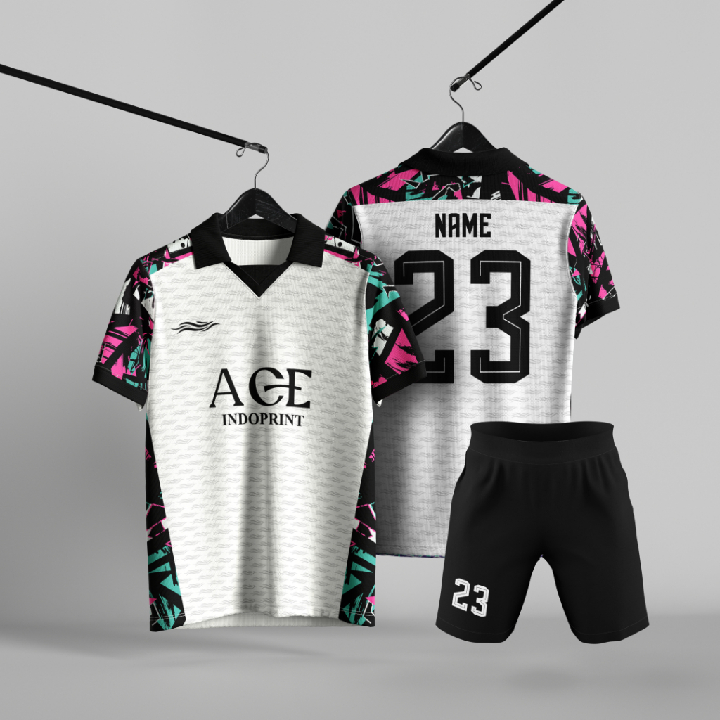 Jersey Baju Sepak Bola / Futsal Full Printing Terbaru Free Nama Dan Nomor Punggung Terlaris