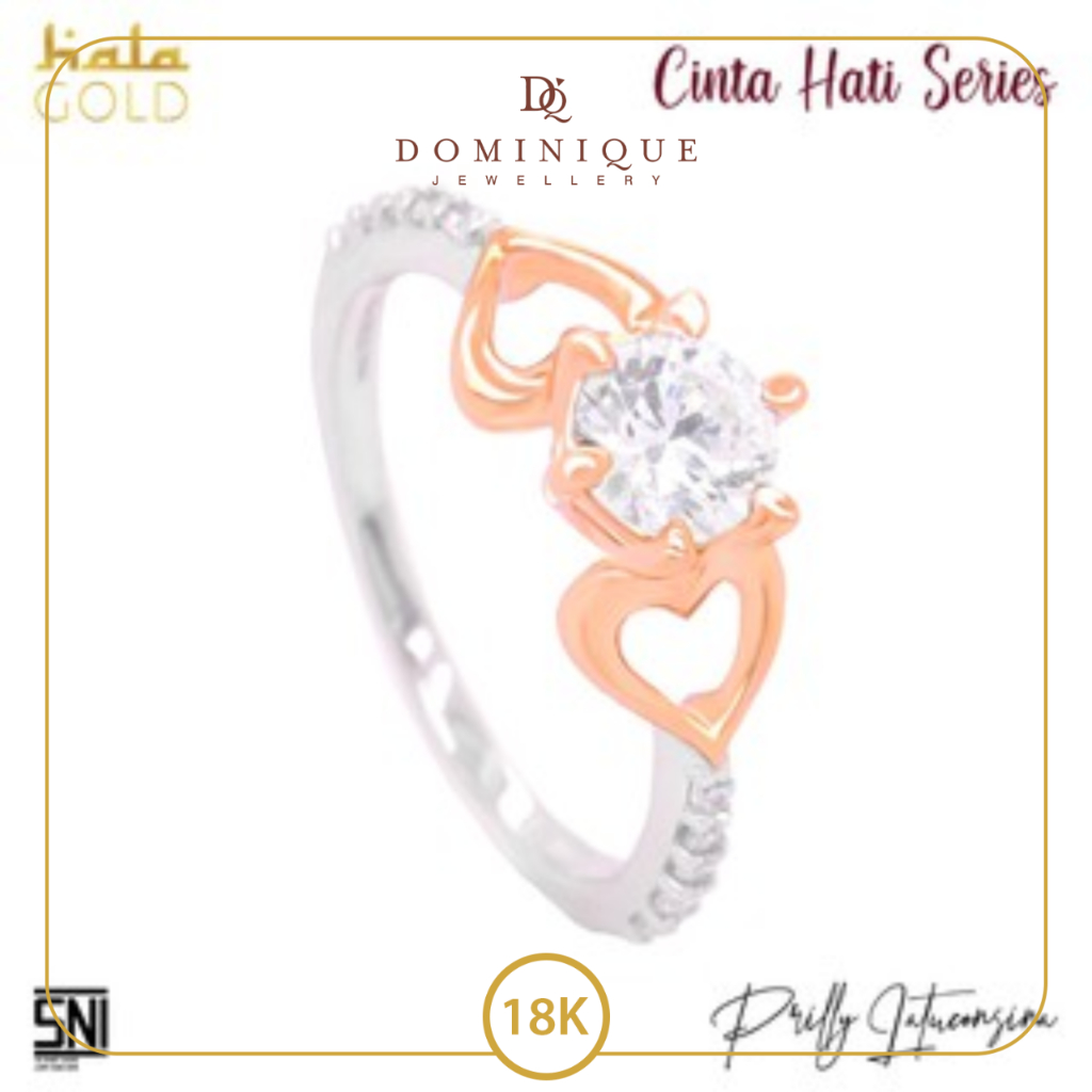 Cincin Hala Gold Cinta Hati Series - Maaf Sayang Prilly Collection 3WZ1408