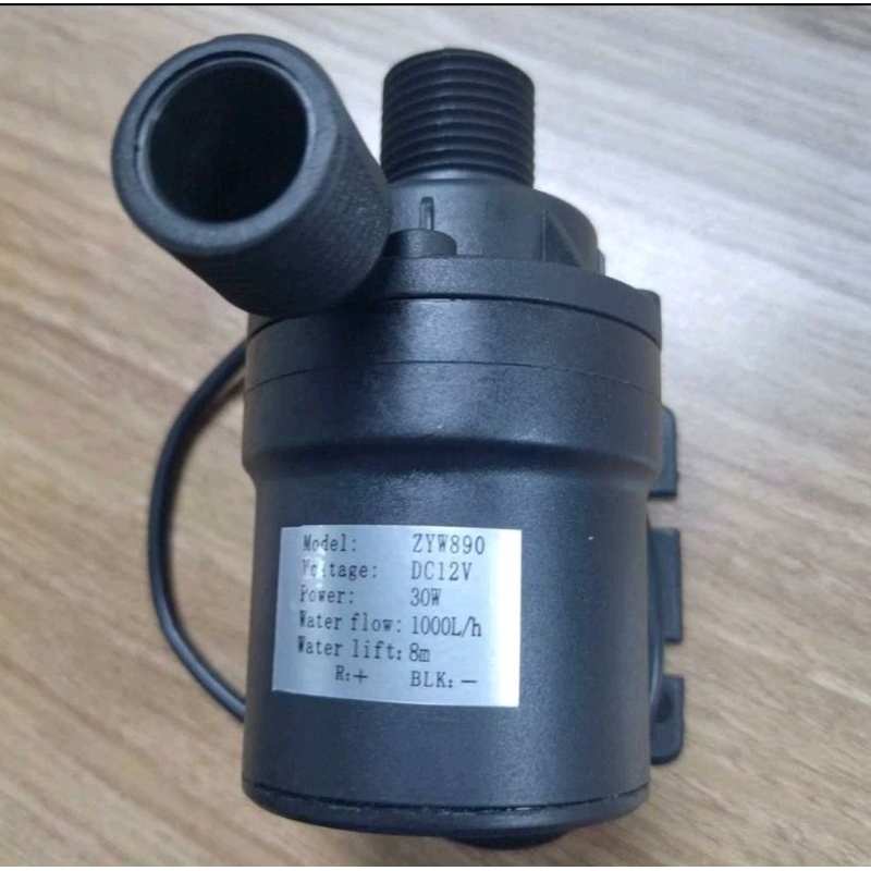 Pompa Air Dc 12 volt 30 Watt 1000Liter/jam  daya sembur 8 meter  Pompa air celup / Pompa Air Kolam /
