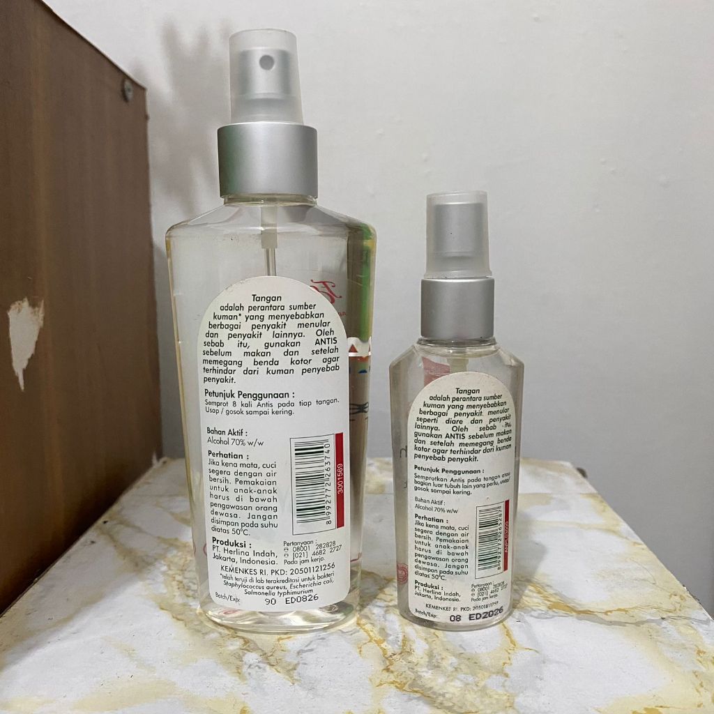 ADY78 Hand sanitizer Antis 200ml spray jasmin tea