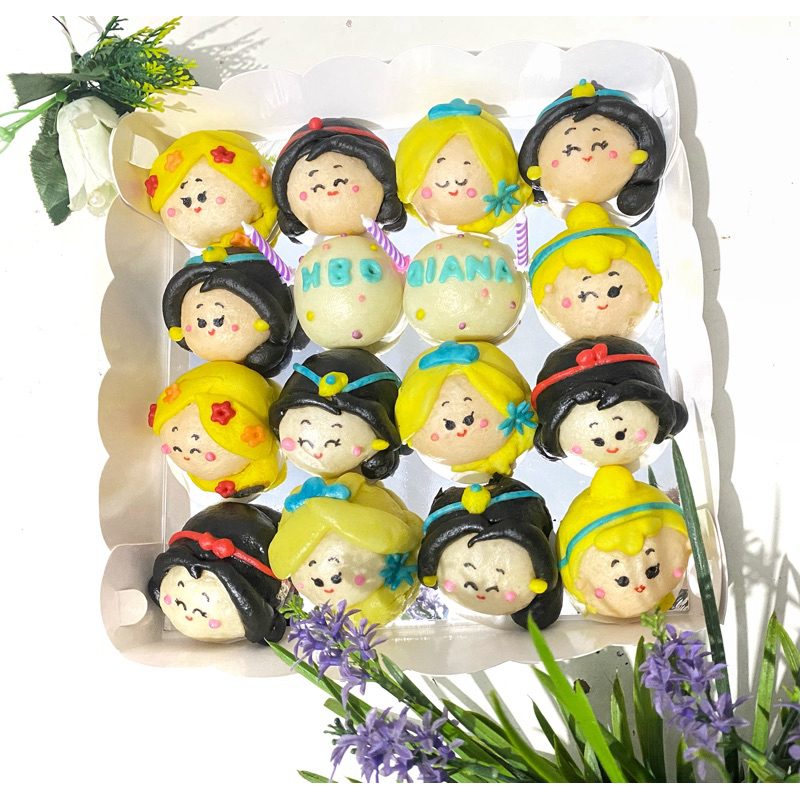 

MiniPao BAKPao pao Princess | Pao kreasi Ulangtahun 25*25 box mika