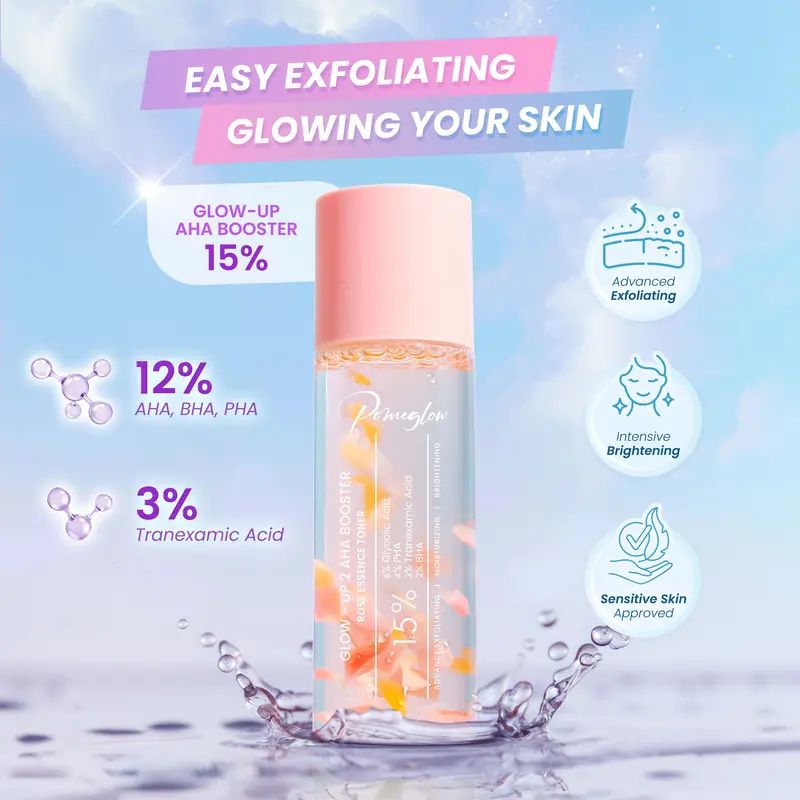 [READY] POMEGLOW GLOW UP AHA BOOSTER EXFOLIATING TONER 