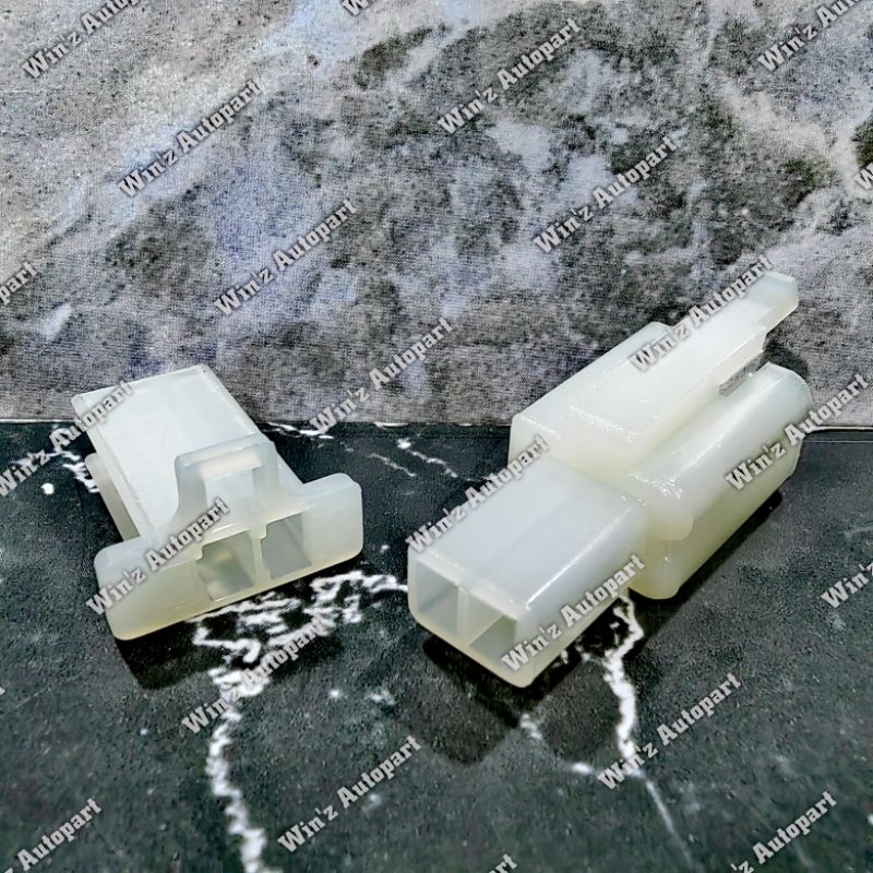 SOKET 2 PIN KECIL NYLON TIPE 110 (SOCKET ONLY/KOSONGAN) / SOCKET 2 PIN KECIL NYLON / SOCKET MOTOR 2 