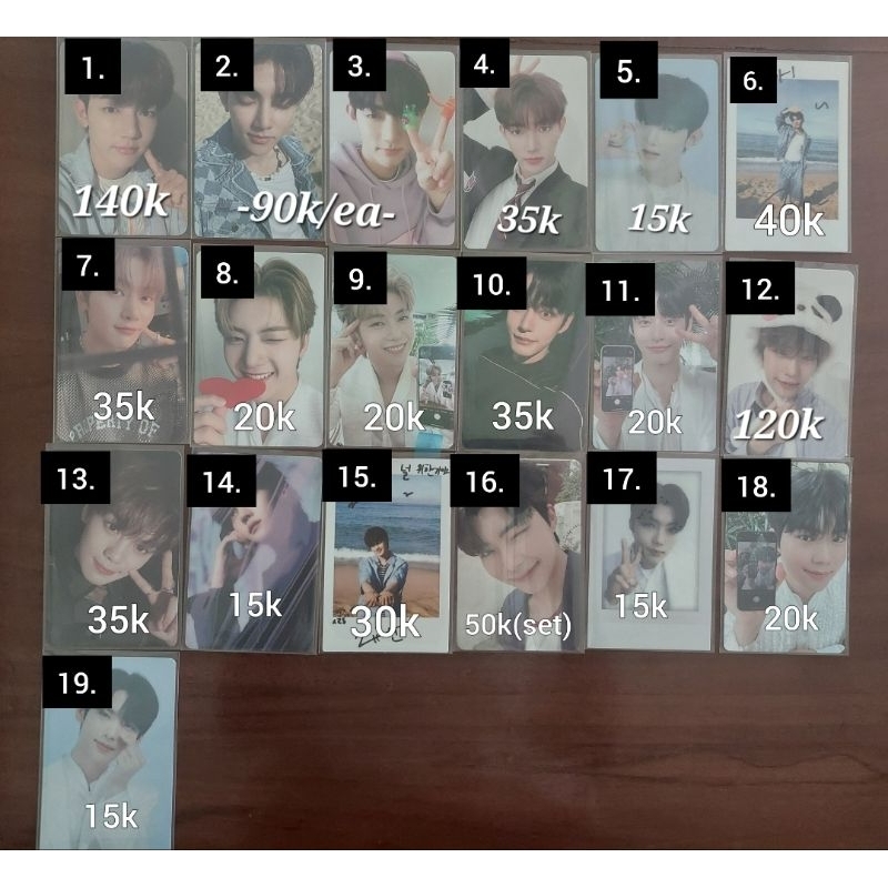 ZeroBaseOne ZB1 Photocard PC YITS Ld lucky draw KTOWN Jiwoong Matthew Zhanghao