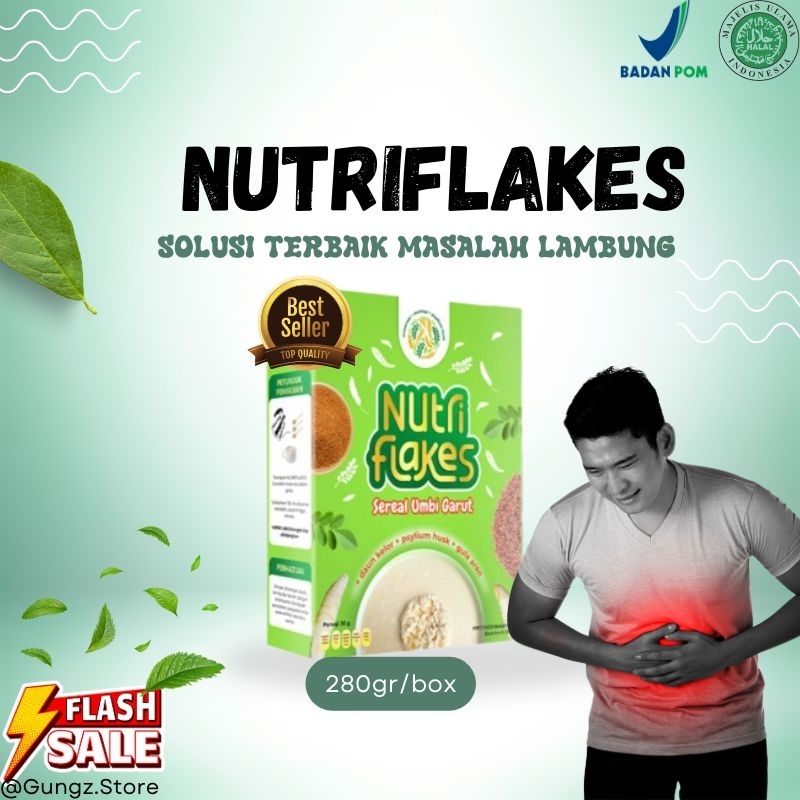 

Nutriflakes - , Sereal Umbi Garut - Ampuh Mengatasi Asam Lambung Gerd 1 Box