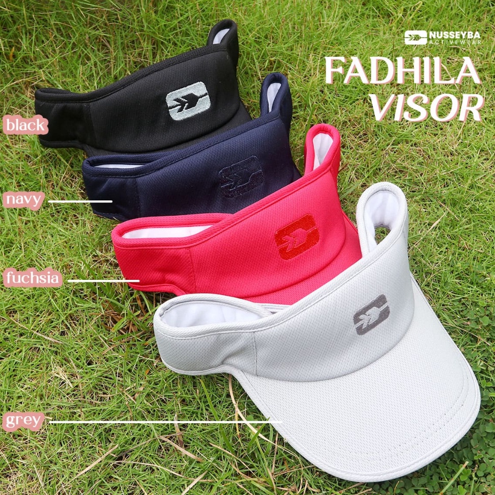KODE I1J9 Nusseyba Fadhila Visor Topi Olahraga Topi Golf Topi Hijab Topi Visor Nusseyba