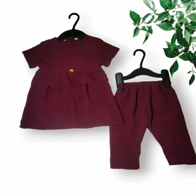 Setelan anak perempuan | Bahan crinkle